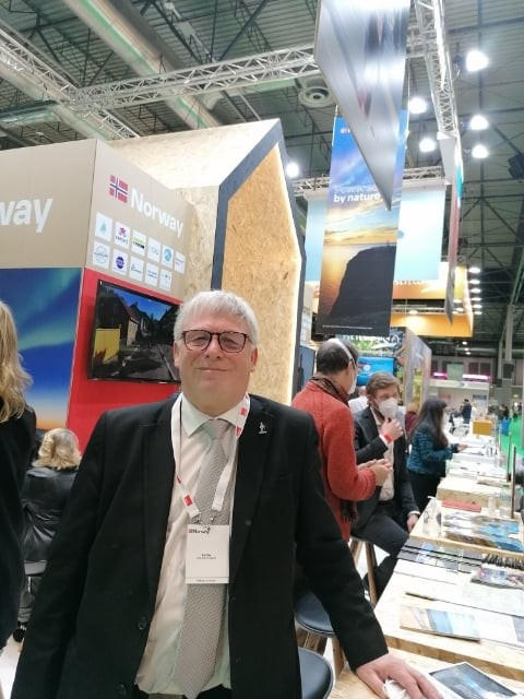 Rolf at the norwegian stand