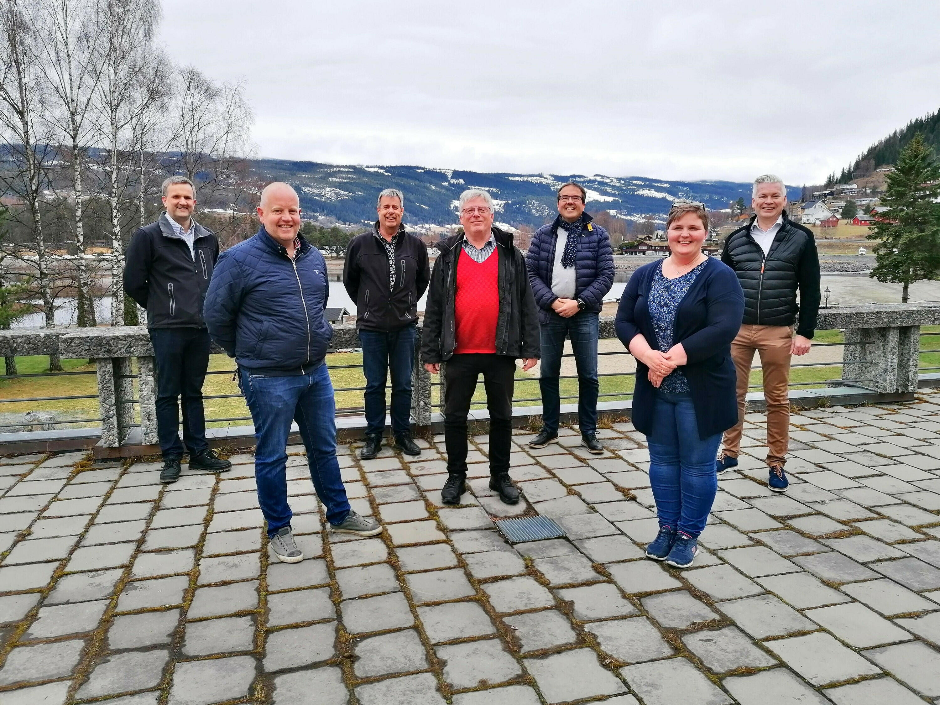 The steering group for Unique pearls of Eastern Norway //Innlandets perler